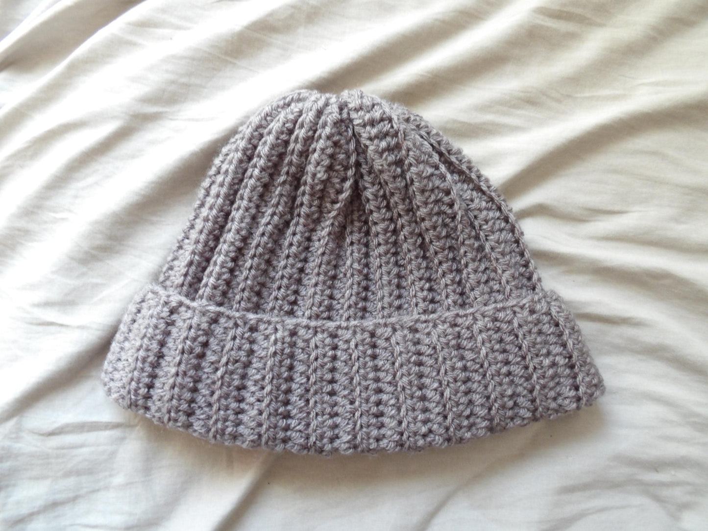 Crochet, Ribbed, Beanie