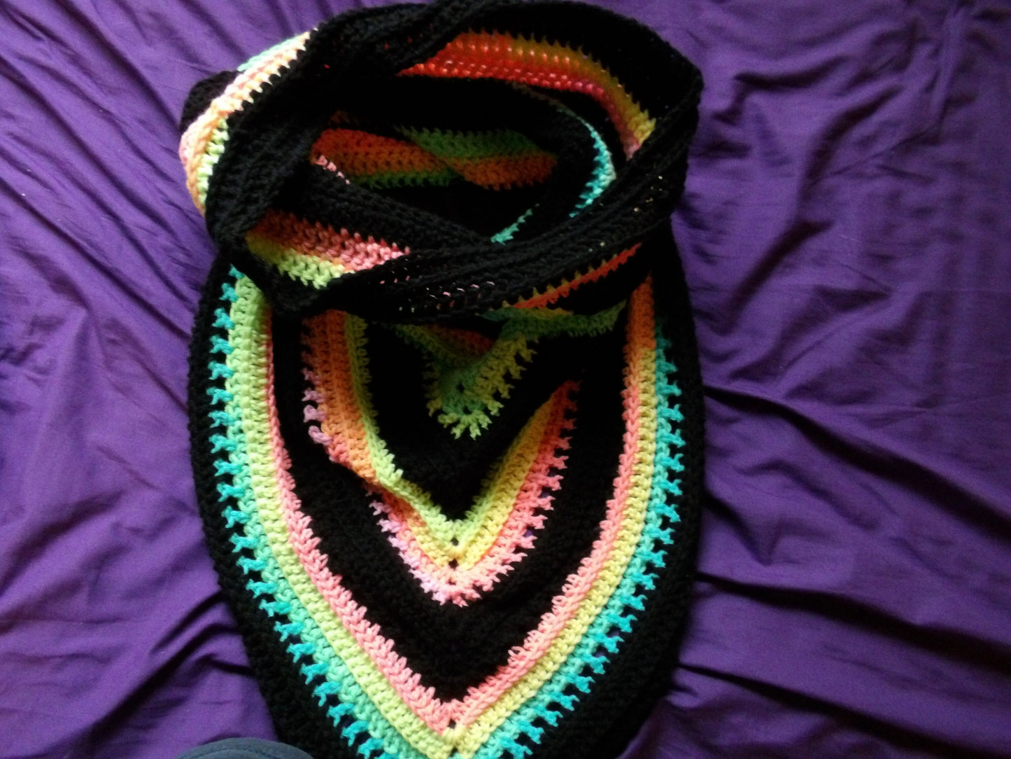 Crochet, Handmade, Wild oleander hood scarves