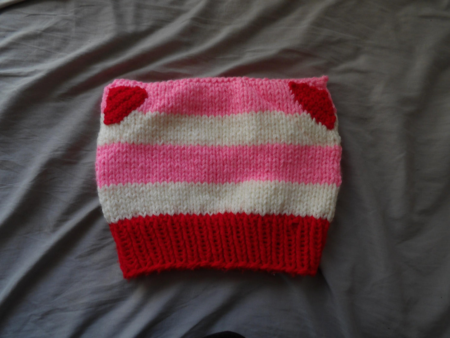 Knit, Handmade, Cat Ear Beanie