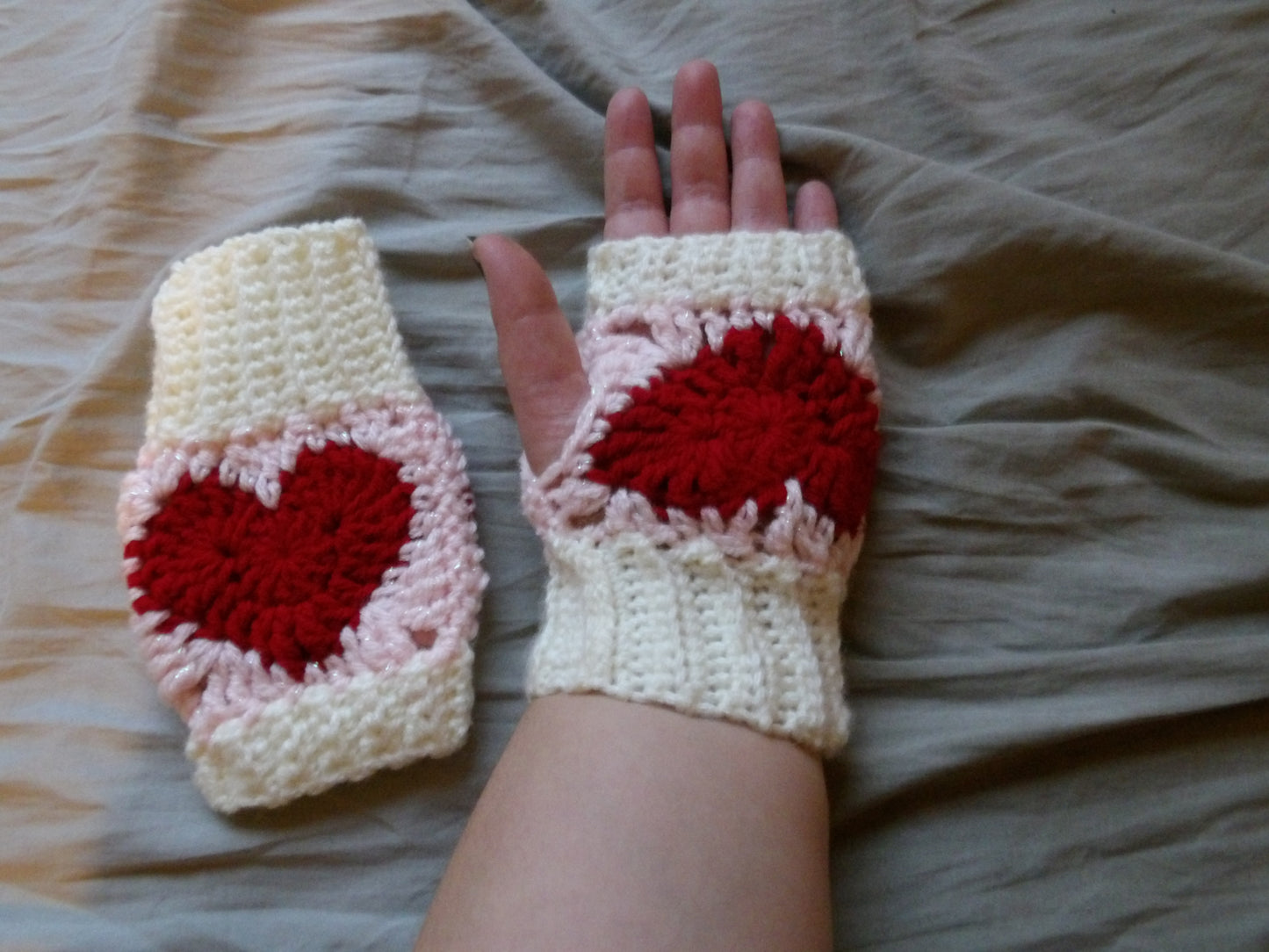 Crochet, Handmade, Fingerless Gloves