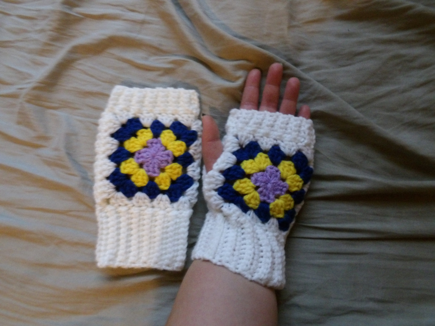 Crochet, Handmade, Fingerless Gloves