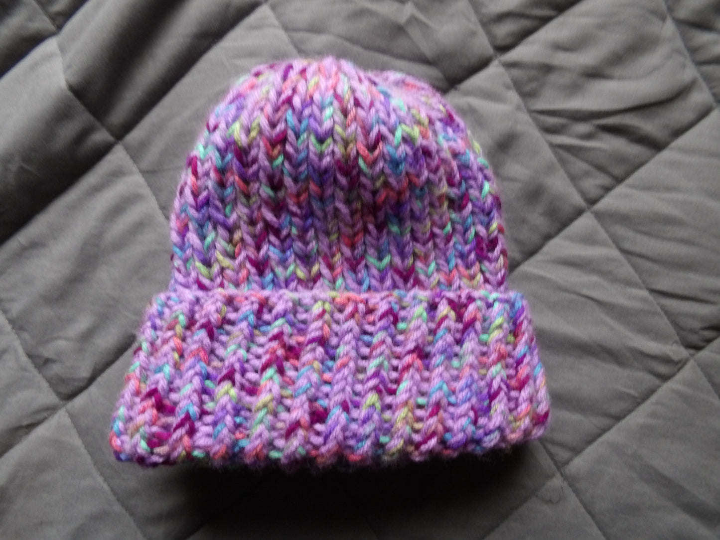 Chunky, knit, rib, beanie