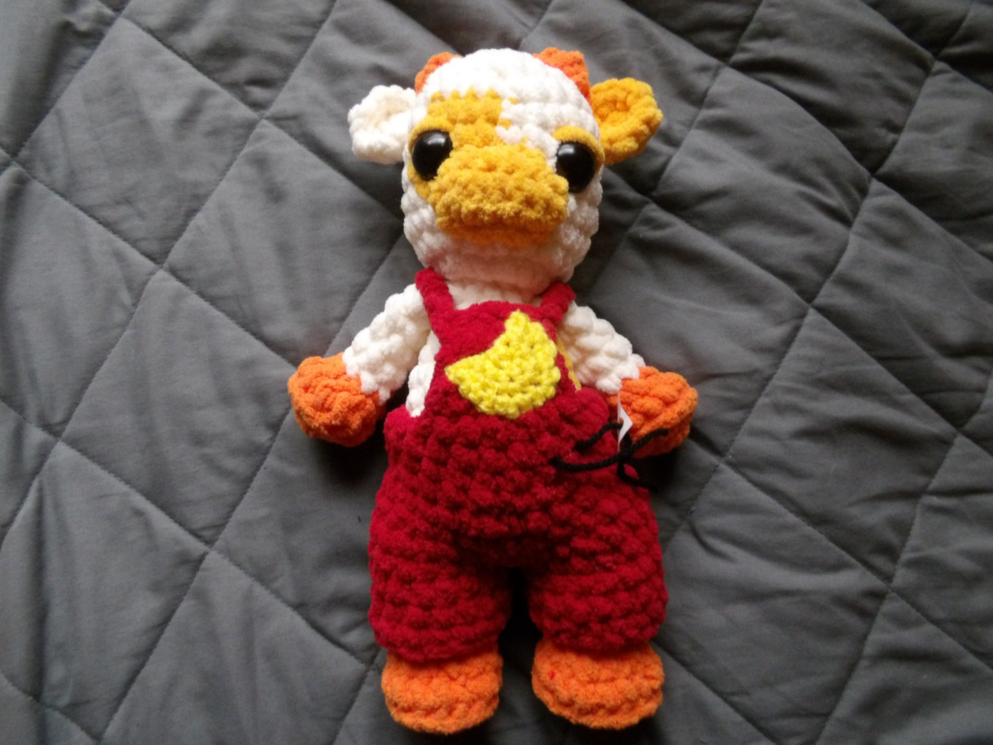 Crochet Fruit cow plushies