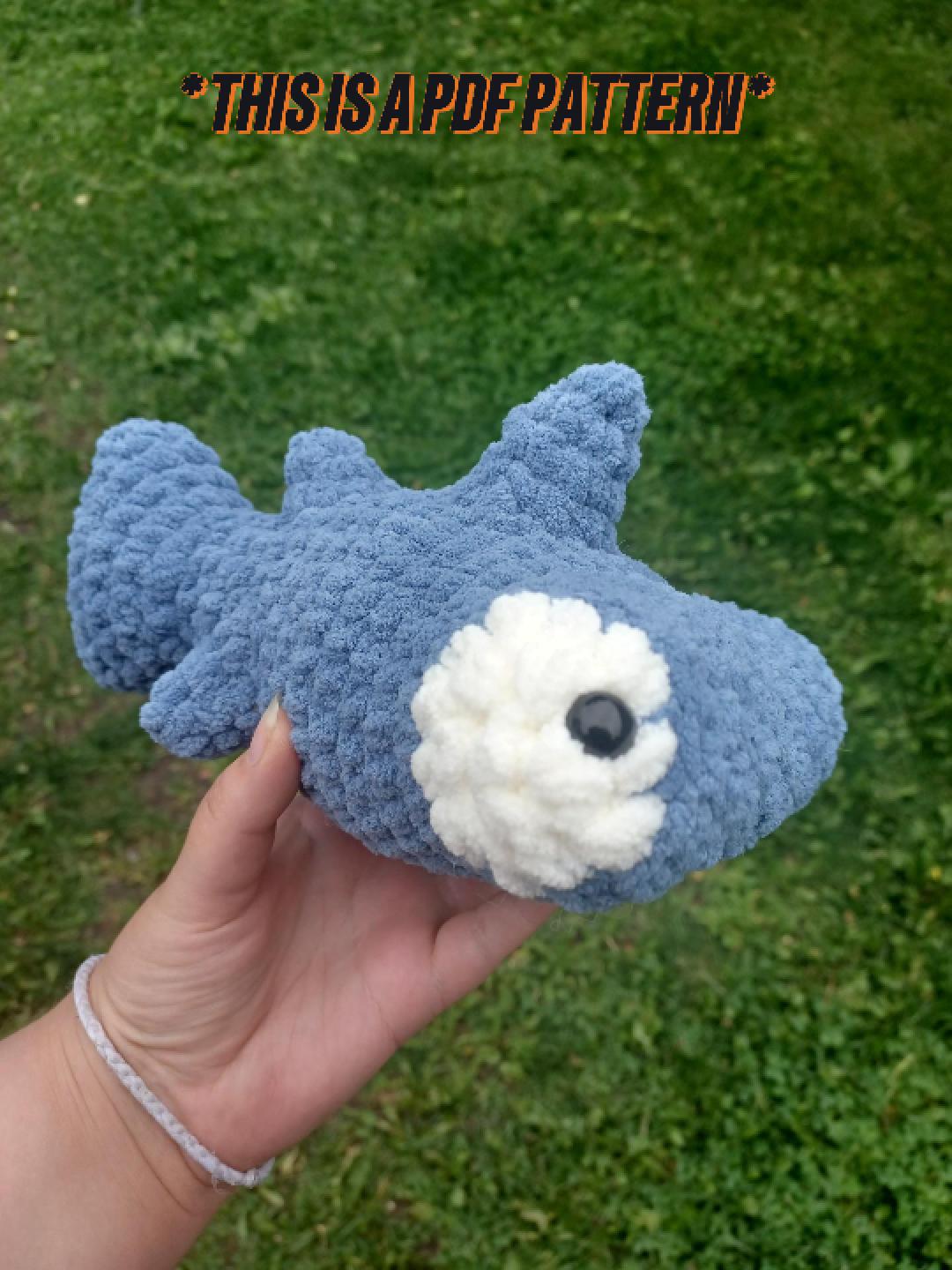 Crochet Pattern for Hank the Hammerhead shark *NOT PHYSICAL ITEM*
