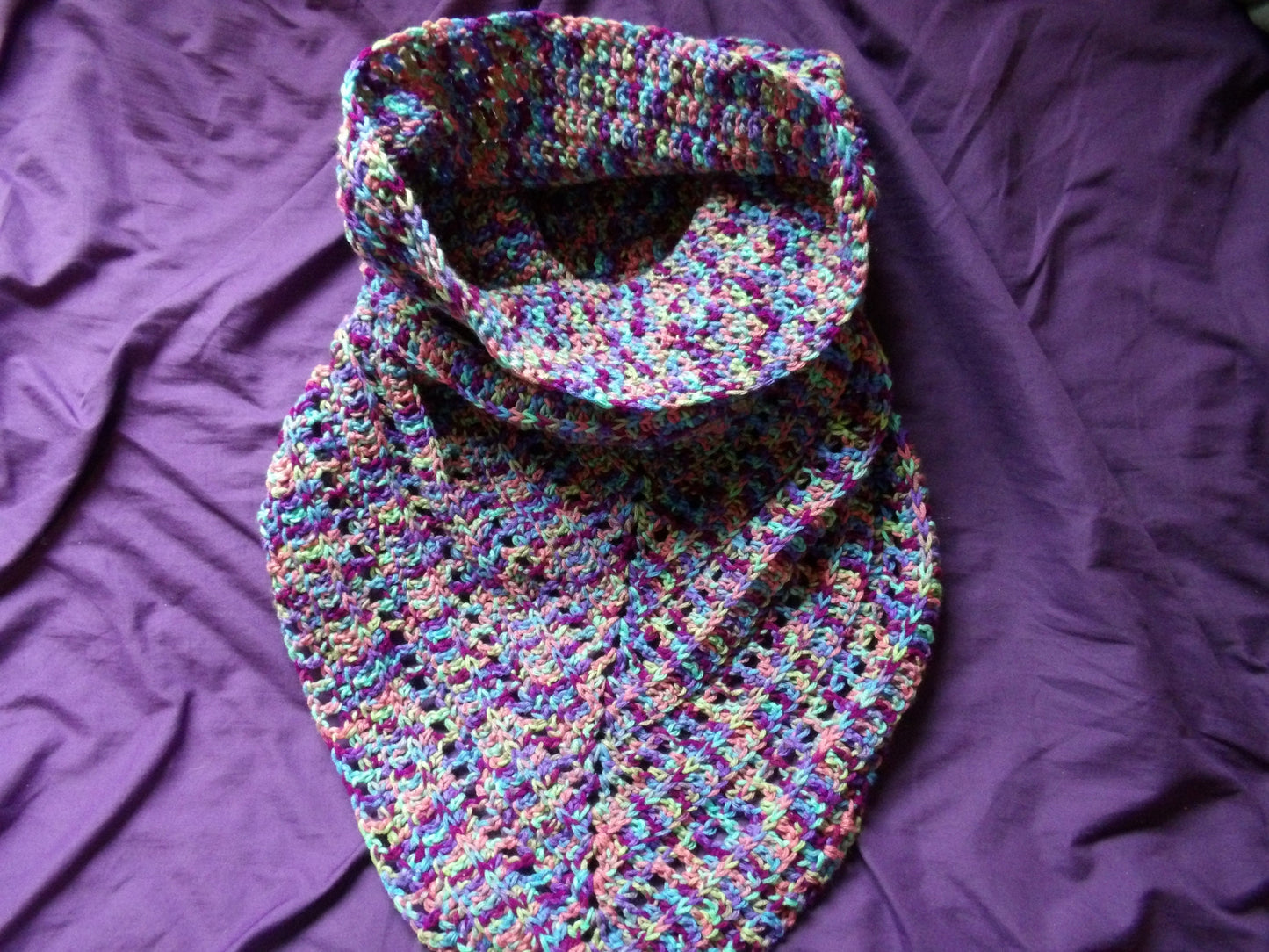 Crochet, Handmade, Wild oleander hood scarves