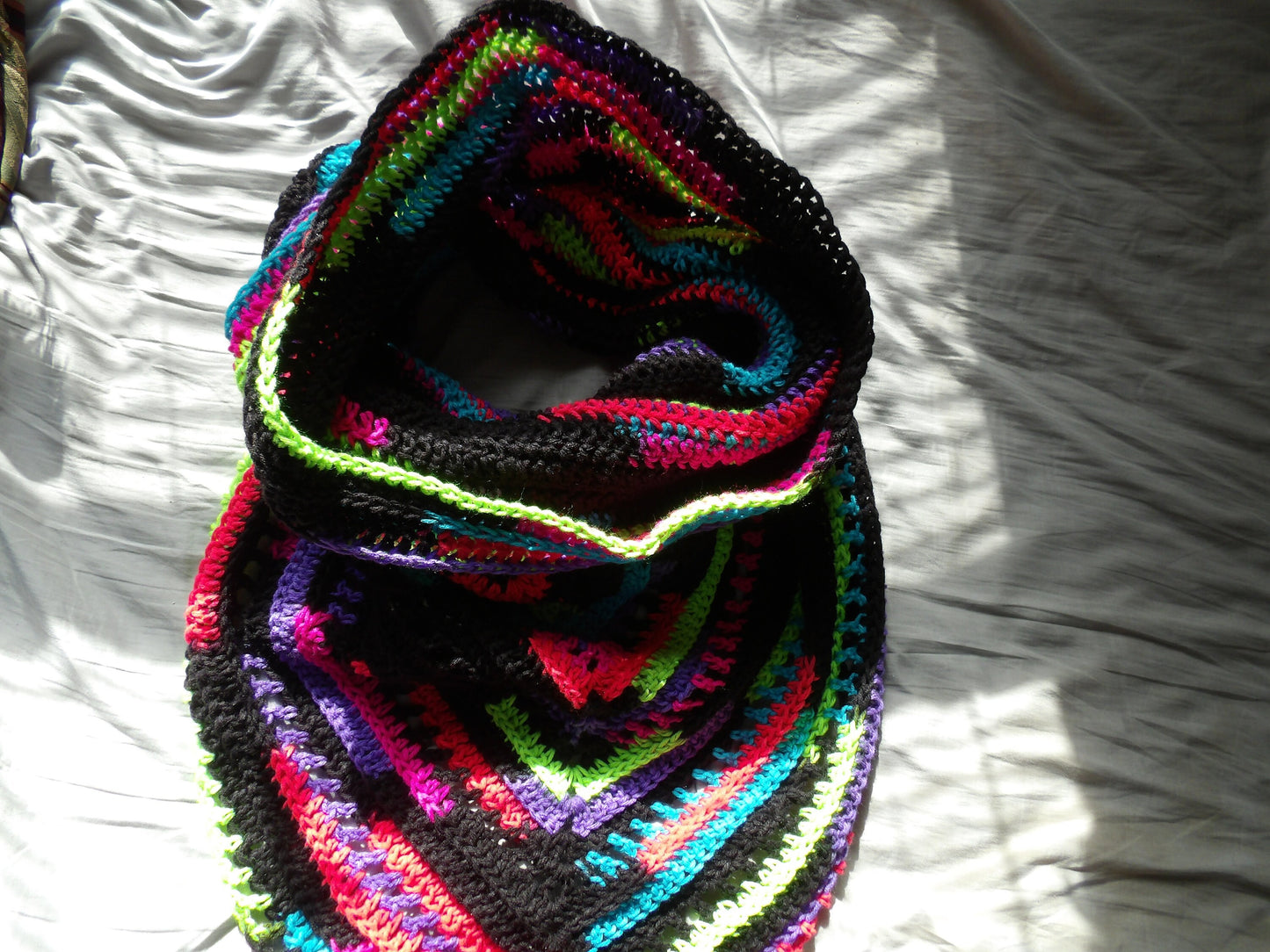 Crochet, Handmade, Wild oleander hood scarves