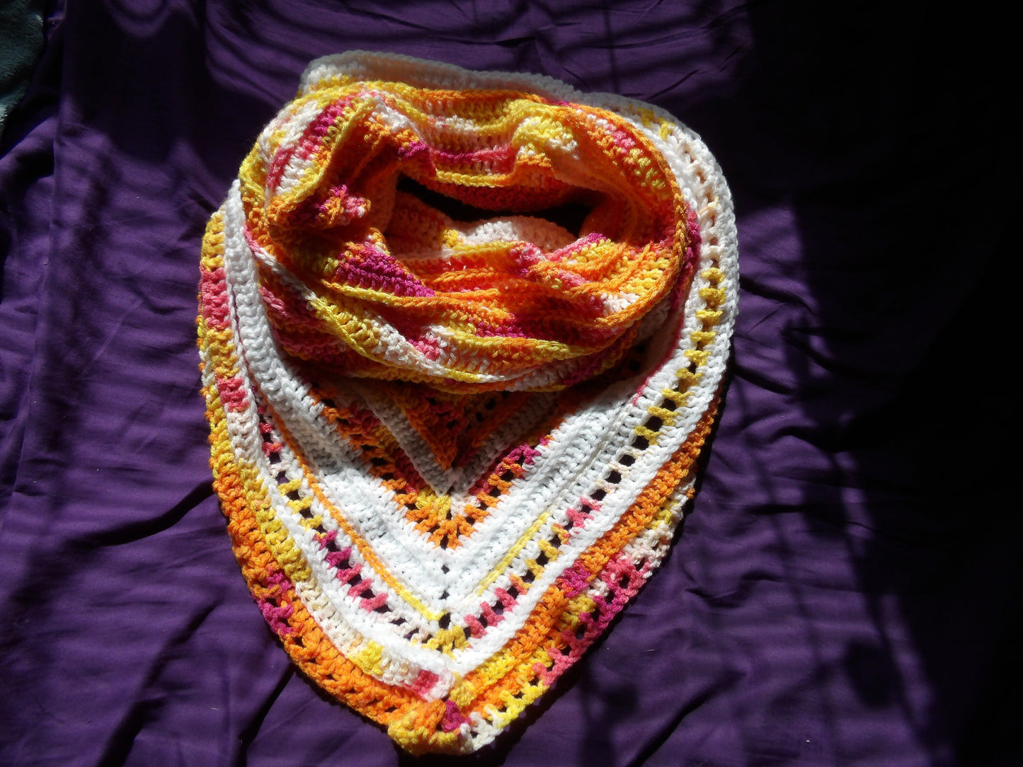 Crochet, Handmade, Wild oleander hood scarves