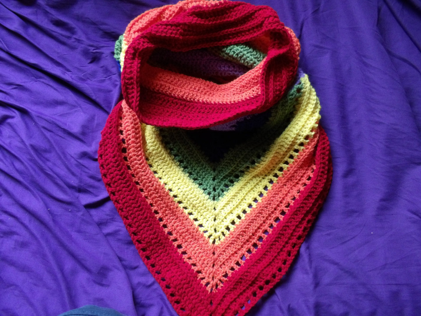 Crochet, Handmade, Wild oleander hood scarves