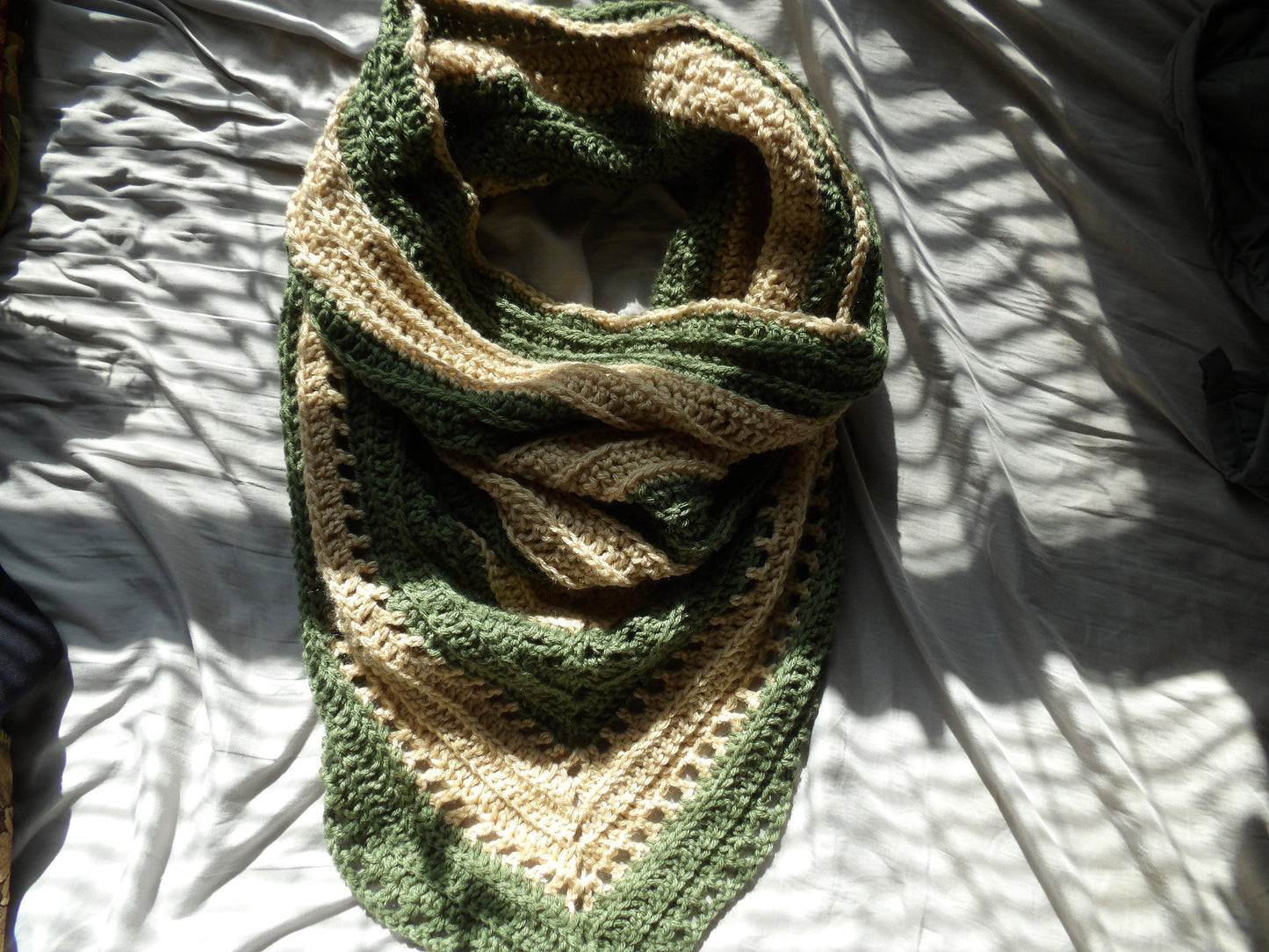 Crochet, Handmade, Wild oleander hood scarves
