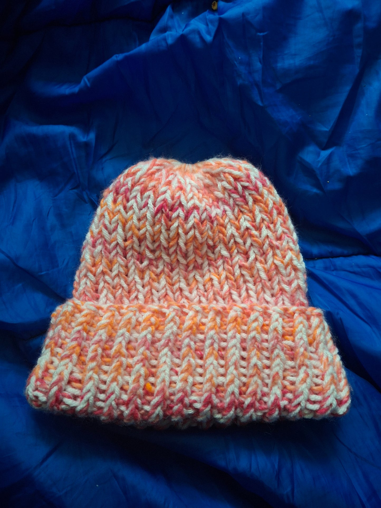 Chunky, knit, rib, beanie