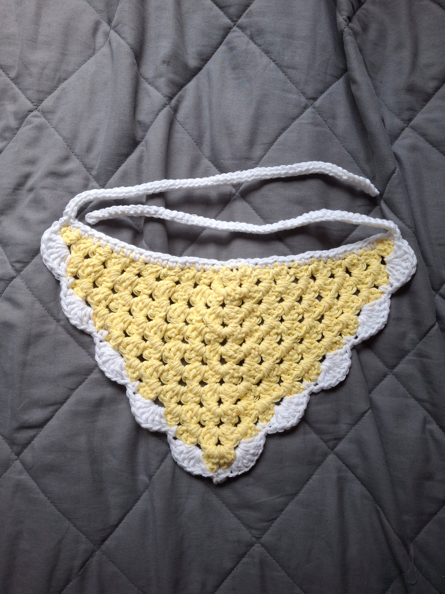 Crochet, cotton, hair bandana
