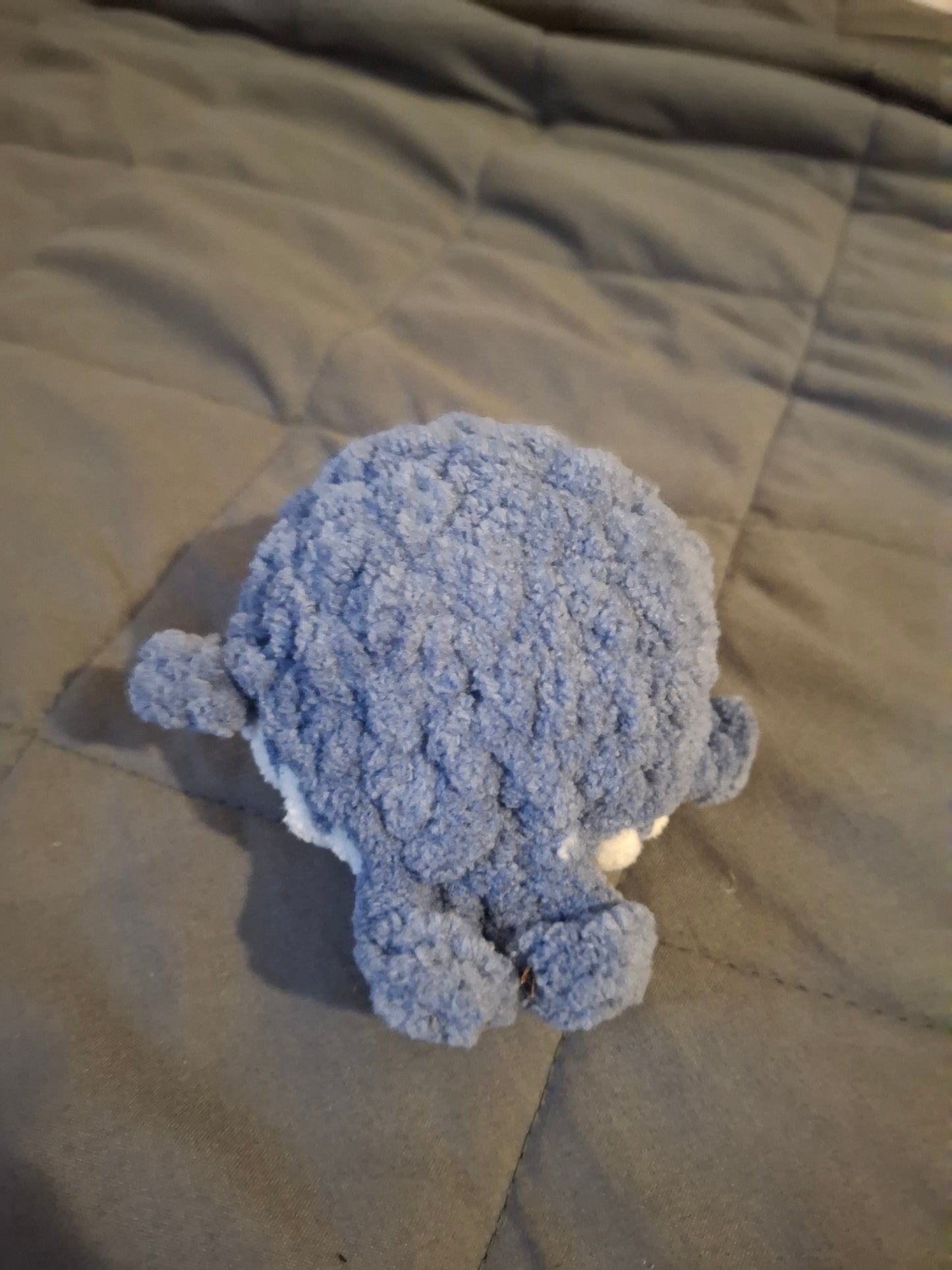 Mini whale crochet plushie