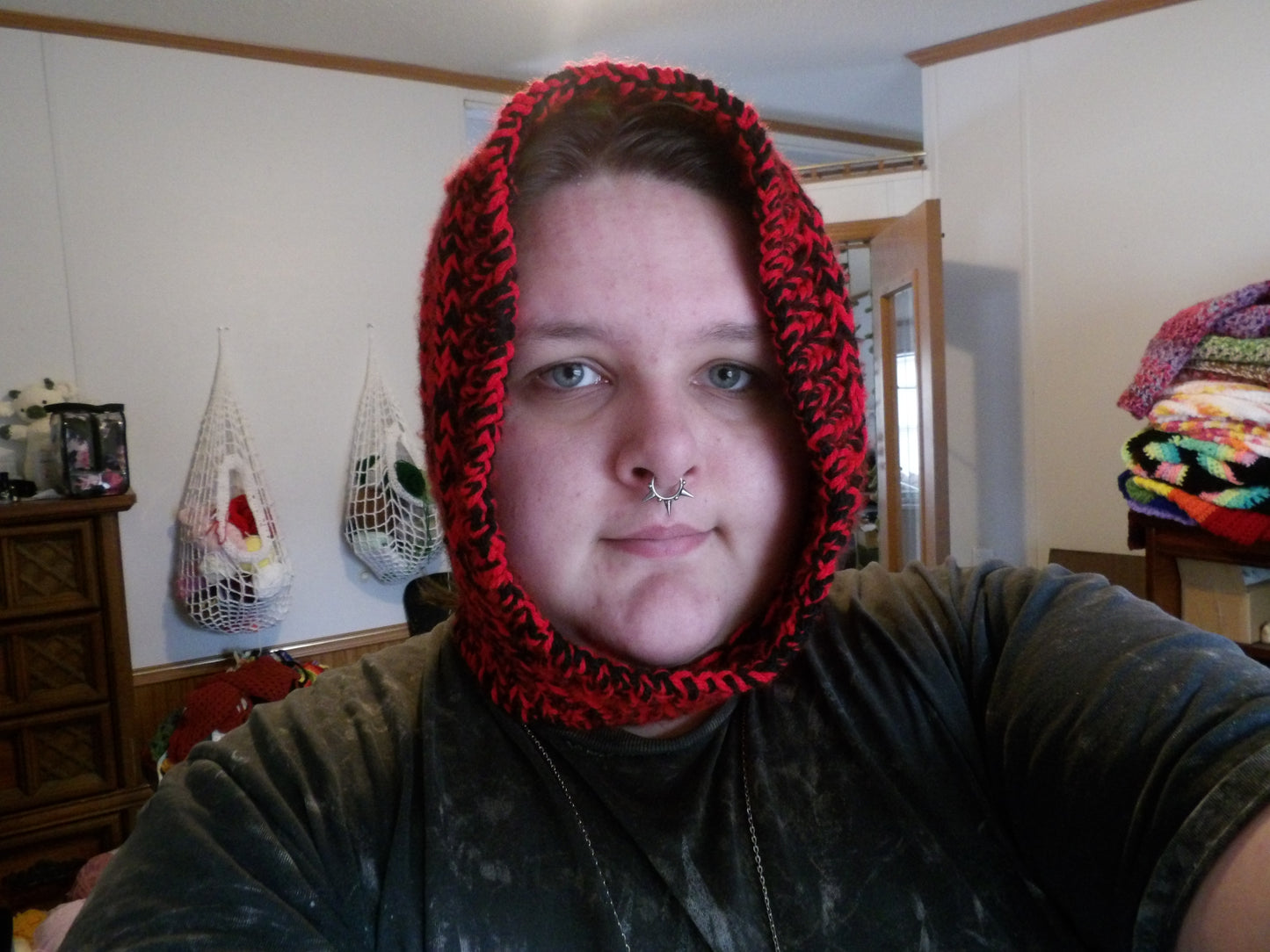 Knit, handmade, balaclava
