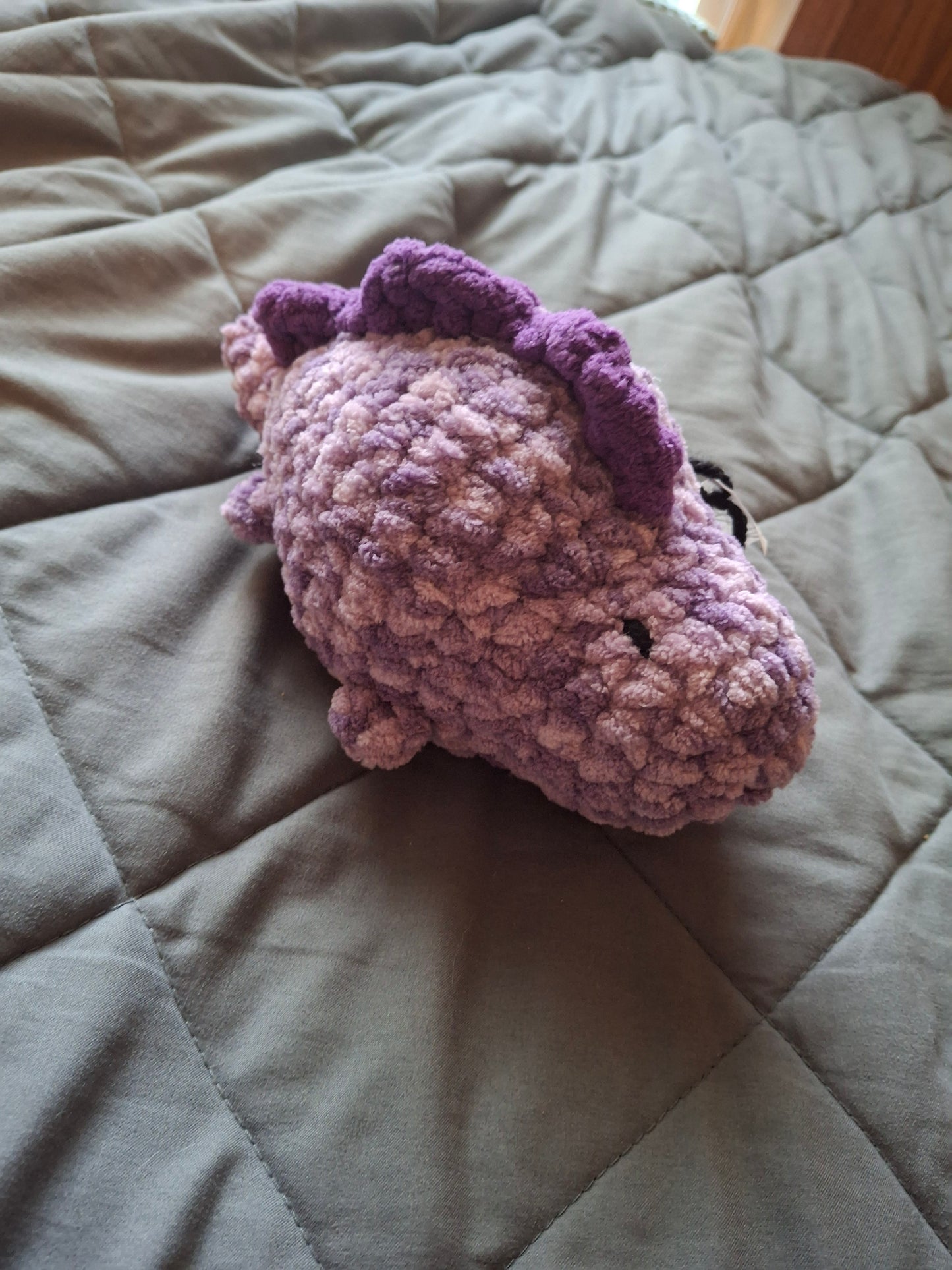 Baby stego crochet plushie