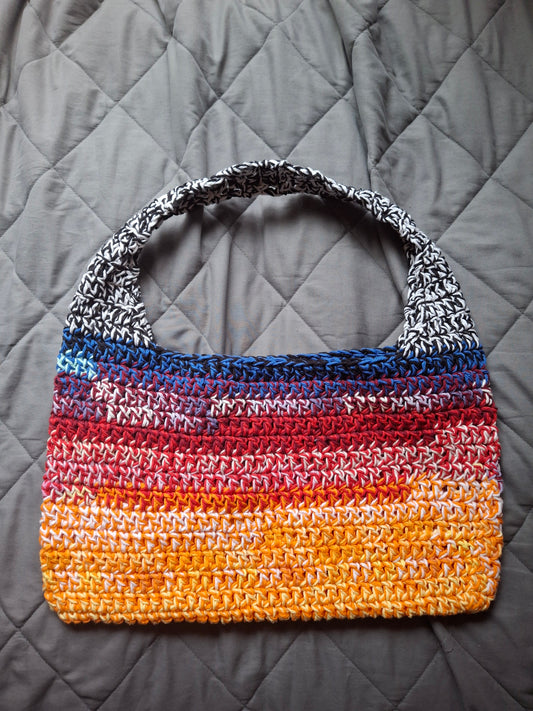 Cotton, crochet, chunky, shoulder bag