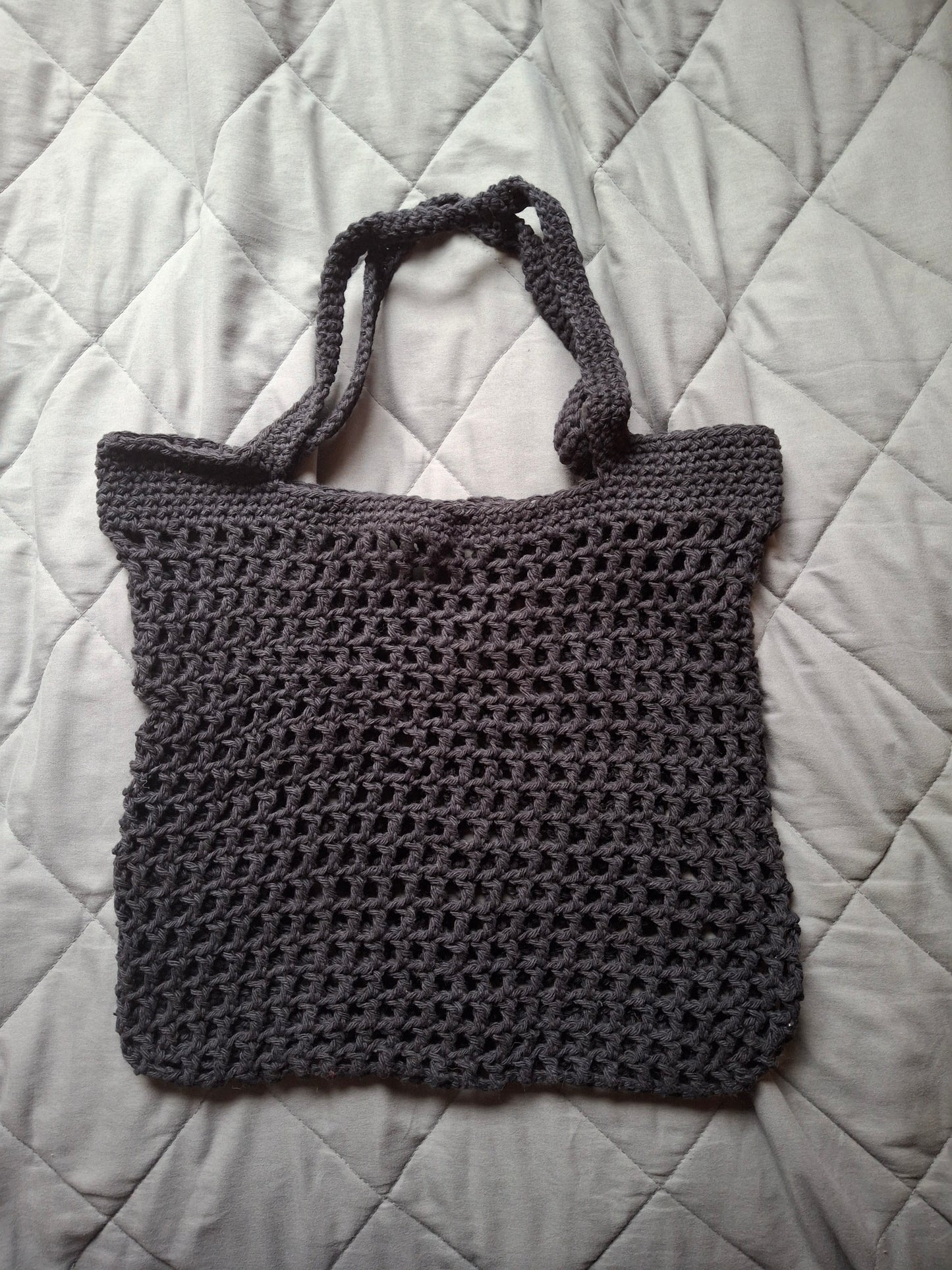 Orange, Crochet, Mesh, Beach/Market Bag