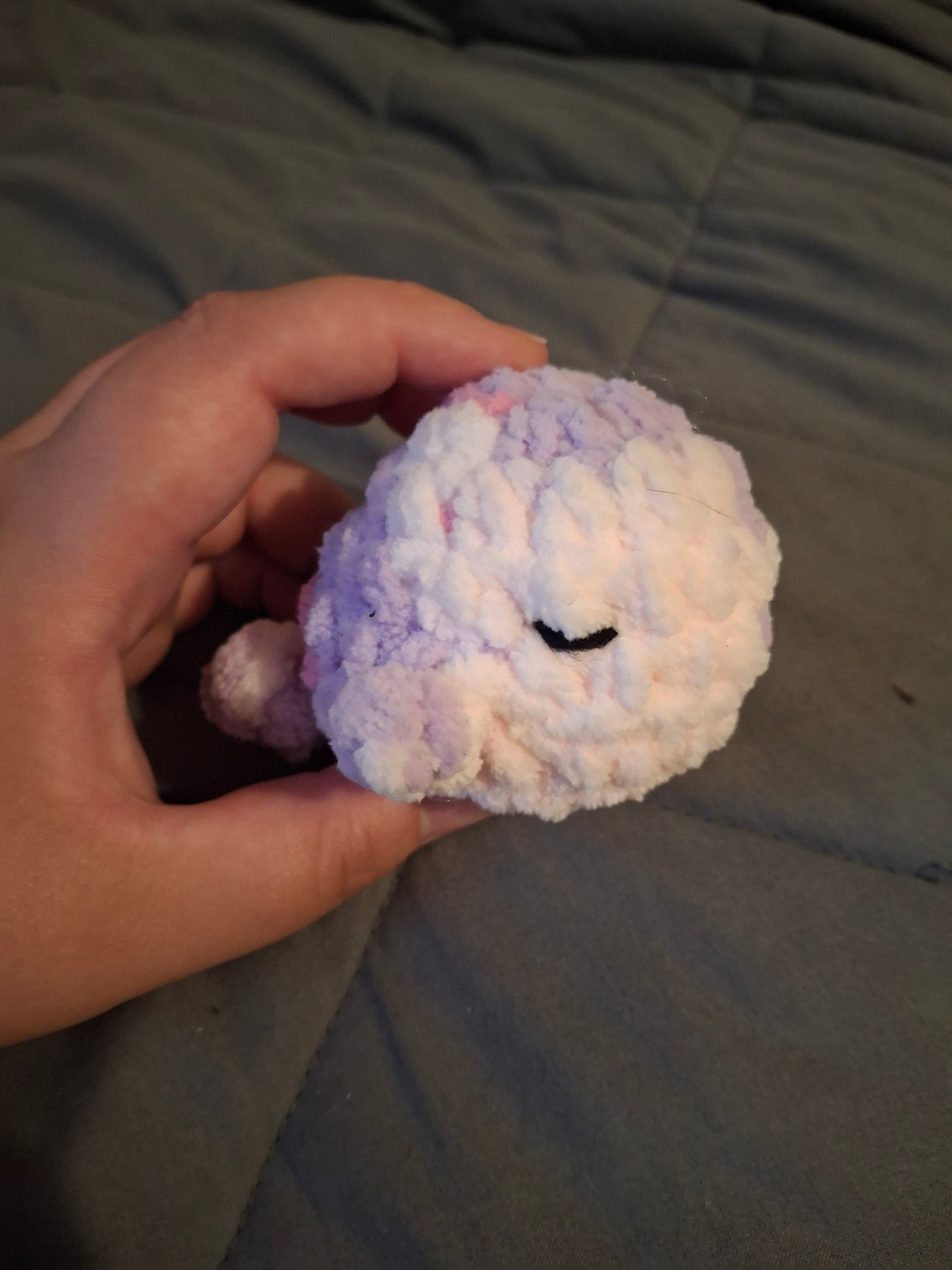 Mini whale crochet plushie