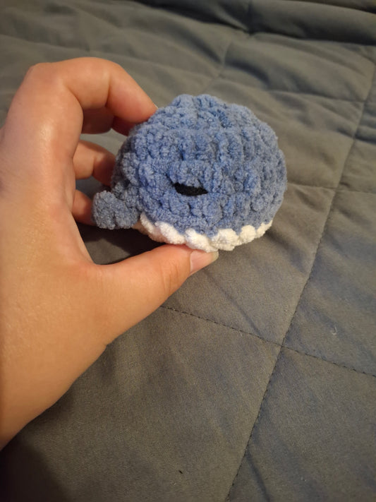 Mini whale crochet plushie
