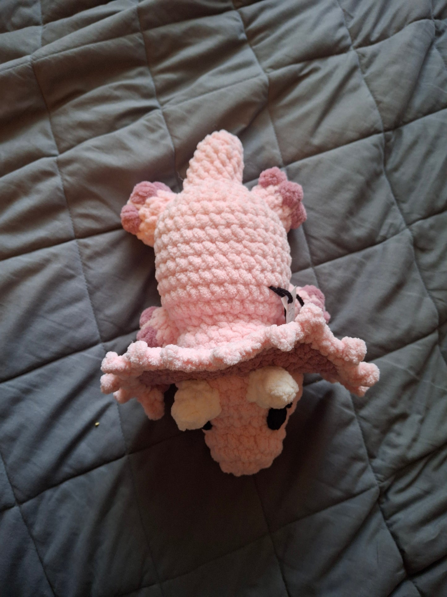Triceratops crochet plushie