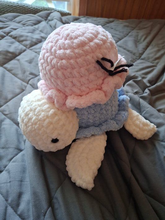 Ice cream turtle crochet plushie