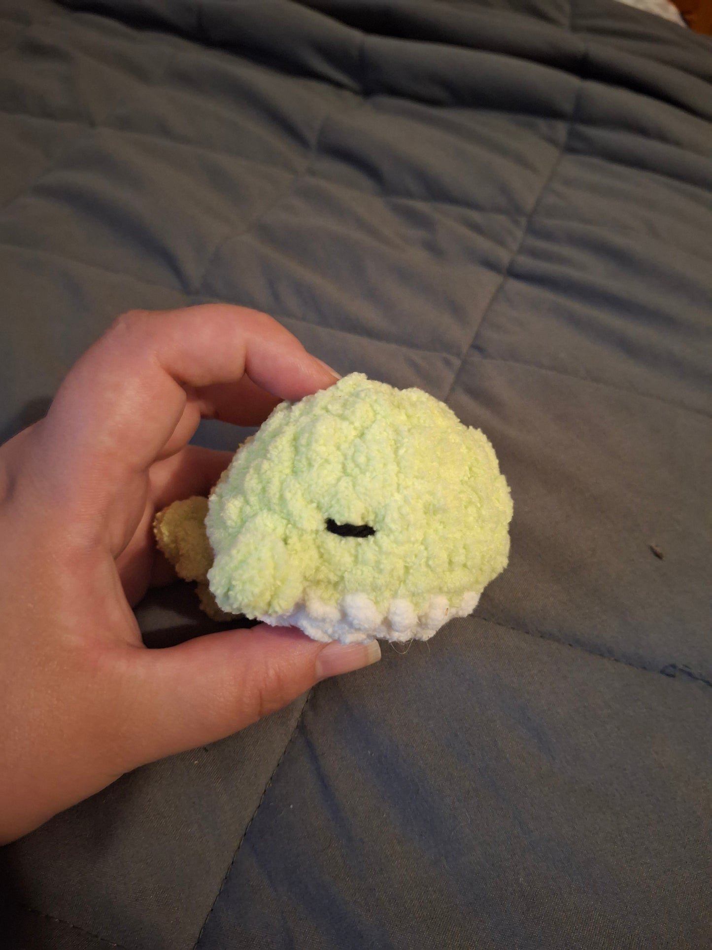 Mini whale crochet plushie