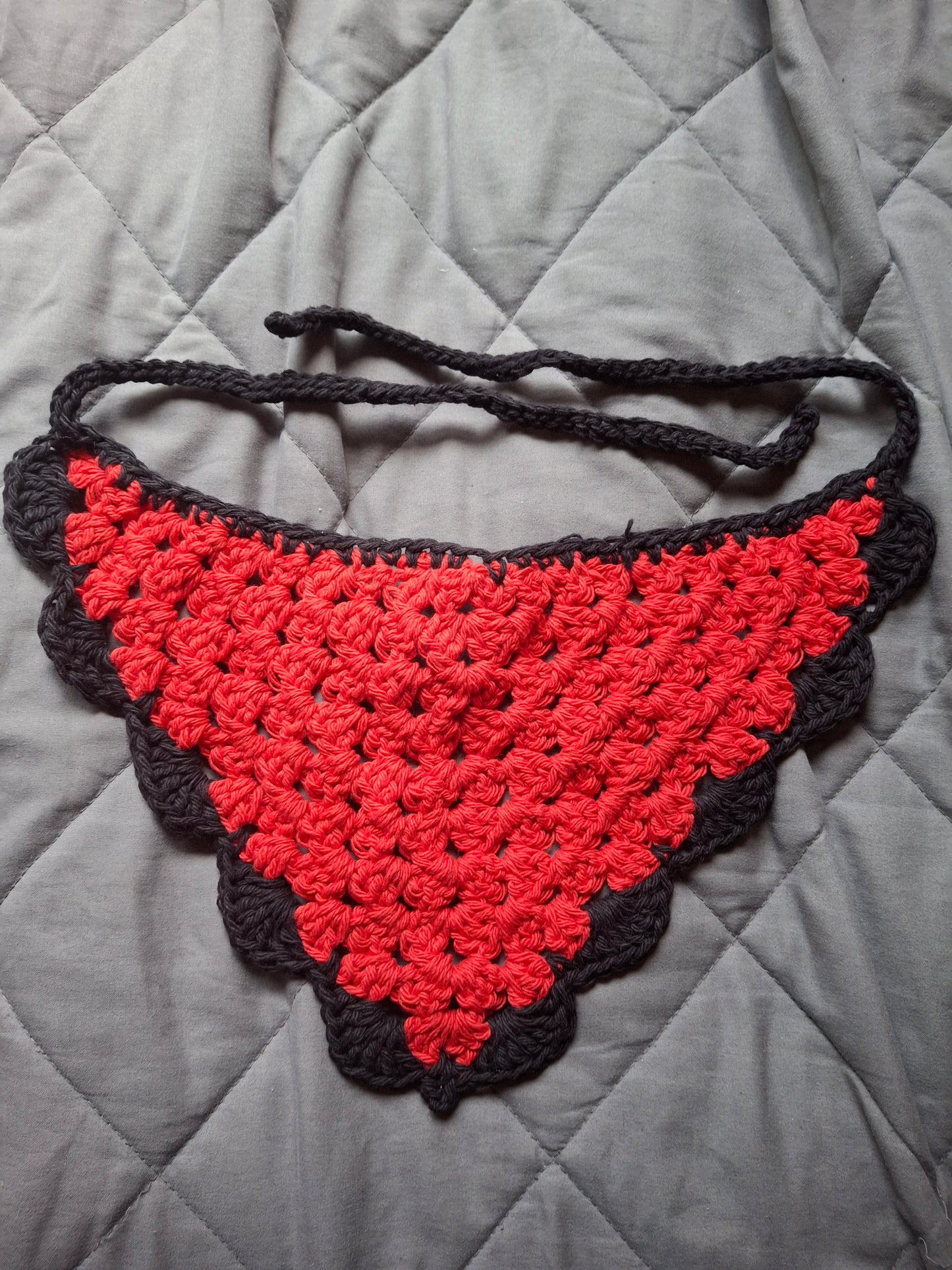 Crochet, cotton, hair bandana