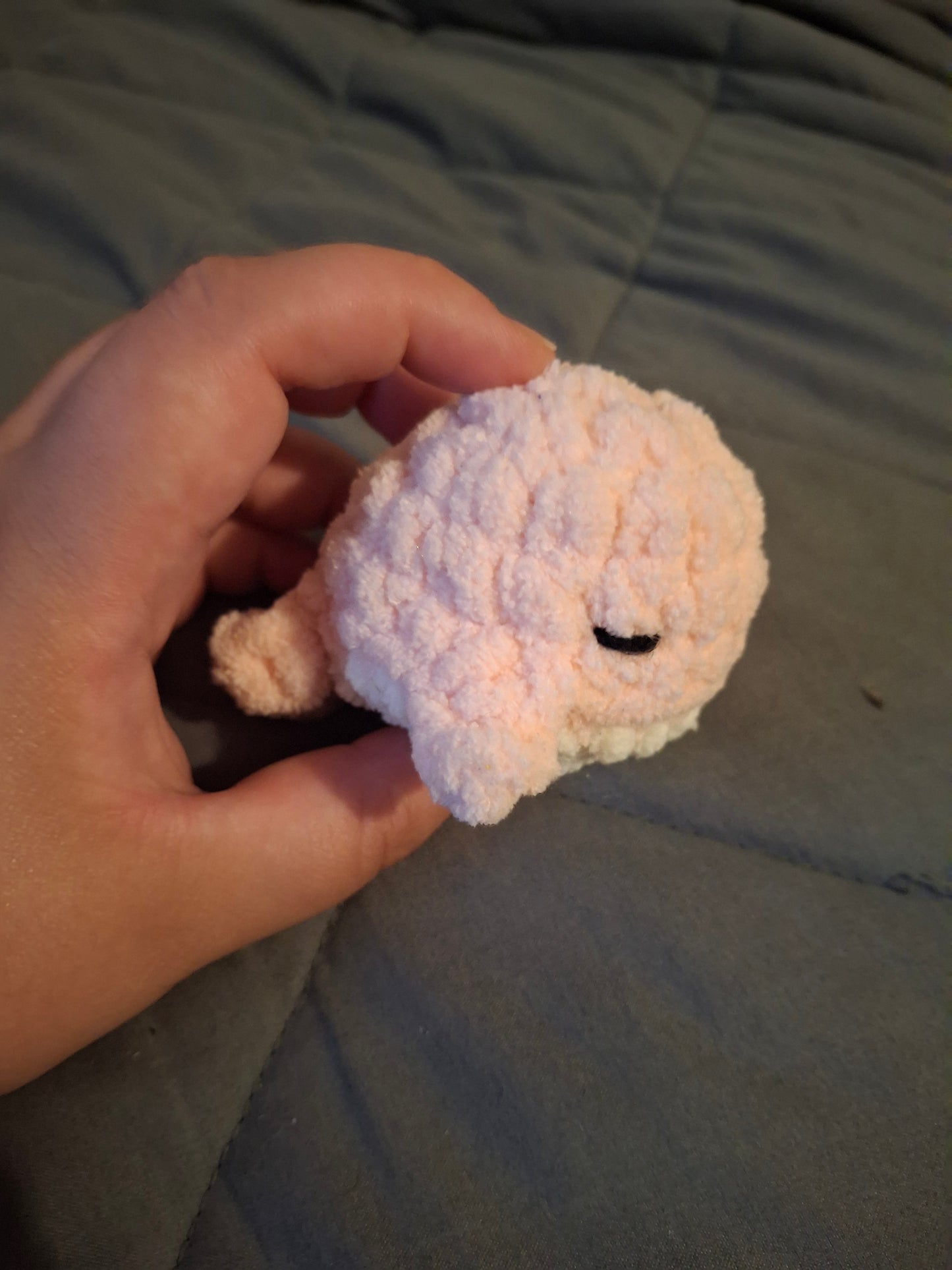 Mini whale crochet plushie