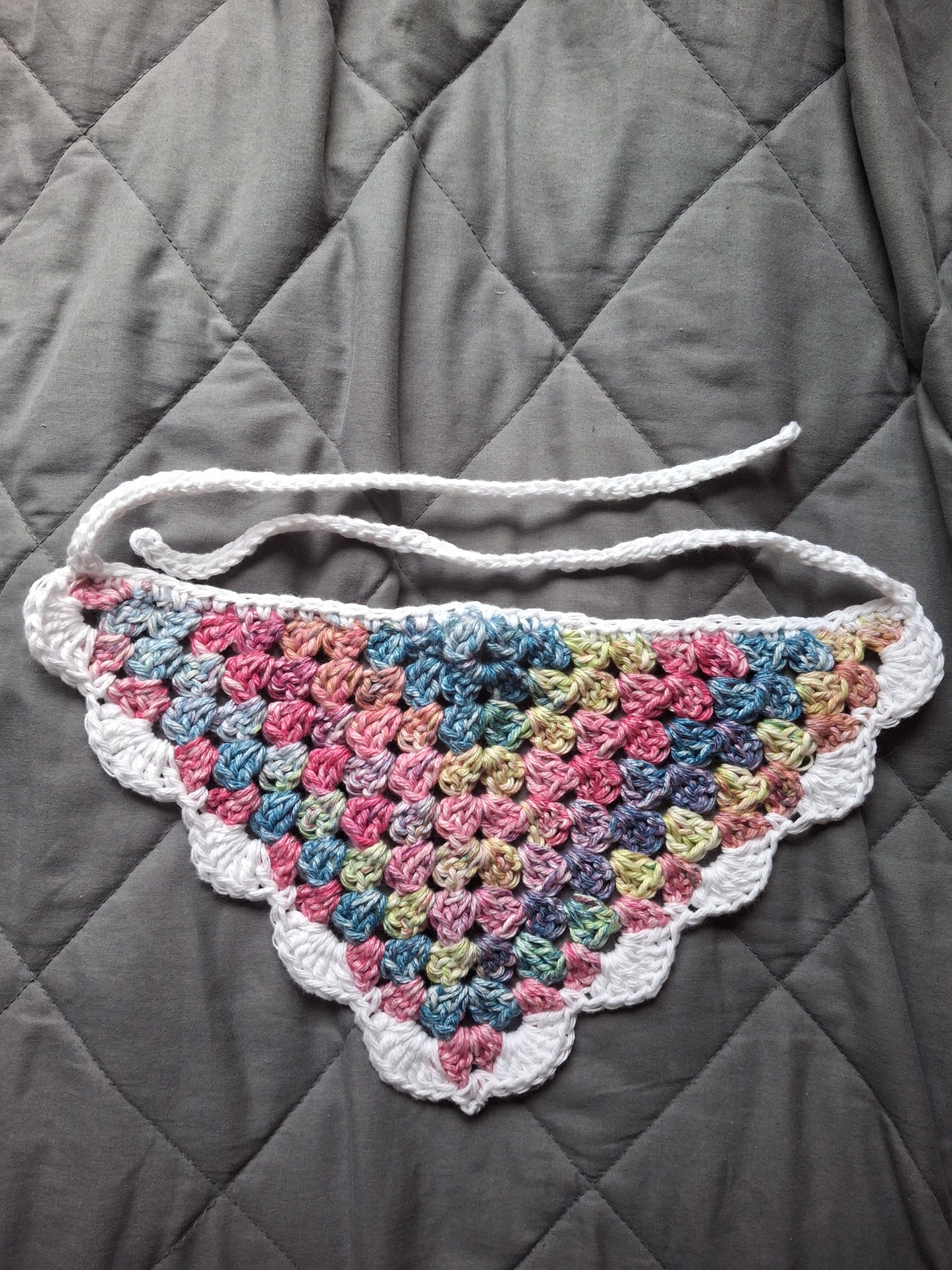 Crochet, cotton, hair bandana